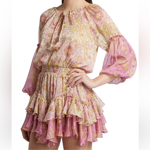 Misa Los Angeles Dresses & Skirts - Misa Los Angeles - Viviana Floral Ruffle Minidress